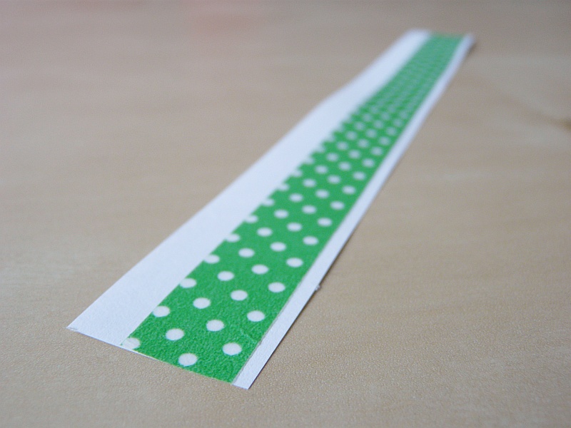papírová rozeta s washi páskou