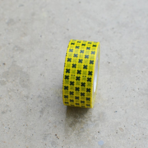 yellow crosses washi tape