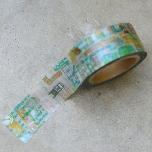 washi páska  "greeny" 20 mm x 10 m