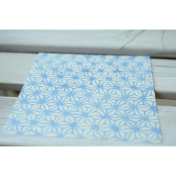 washi papír origami "indigo wamon" 10 ks