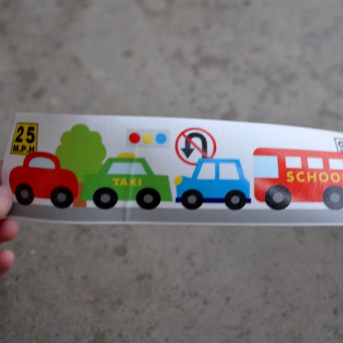 washi maxi páska na zeď  "auta"