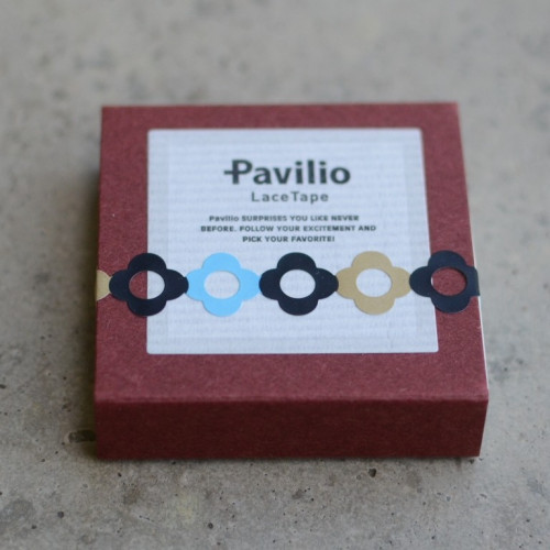 pavi páska "Floral bracelet blue" 10 mm x 6 m