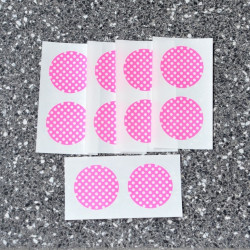 washi kolečka samolepící 50 mm dot pink 10 ks