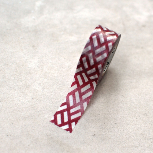 washi páska "bordeaux ninoji" 15 mm x 7 m